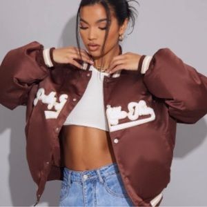 PLT Chocolate Bomber Jacket